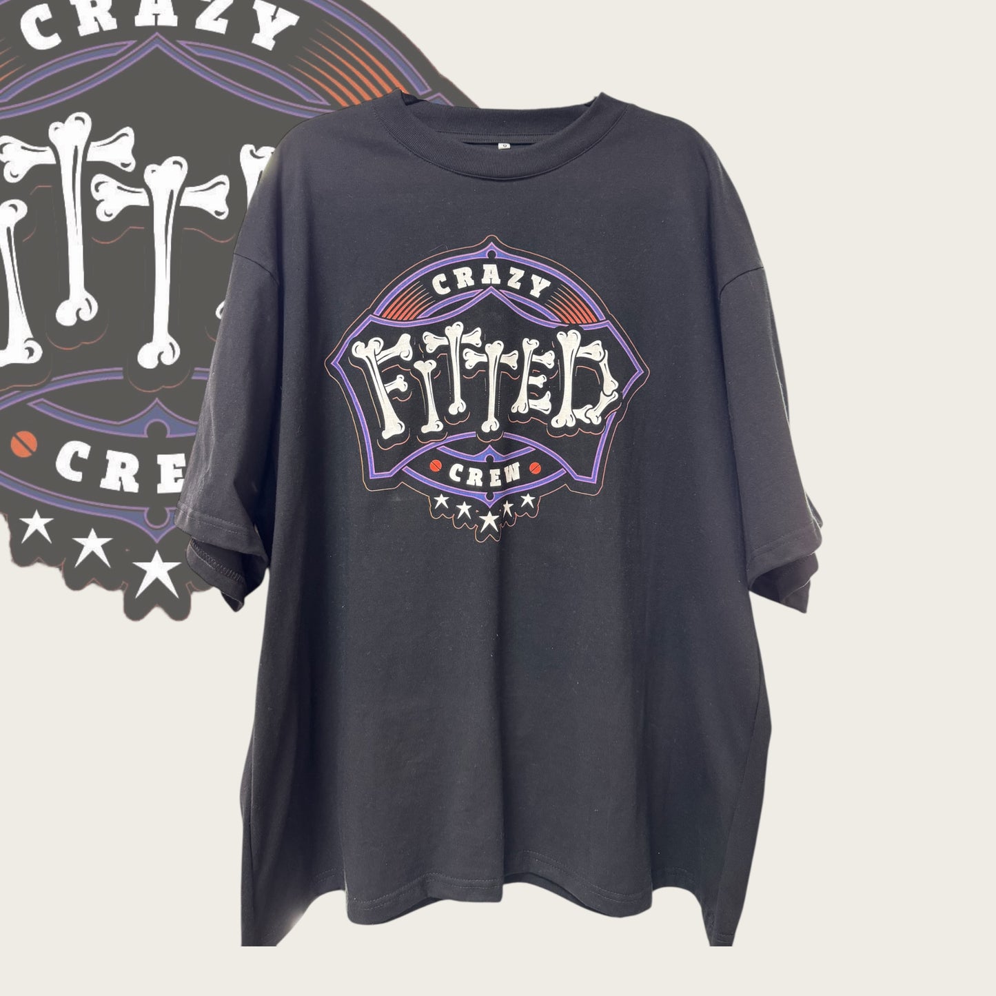 Playera Crazy Fitted Crew Bones