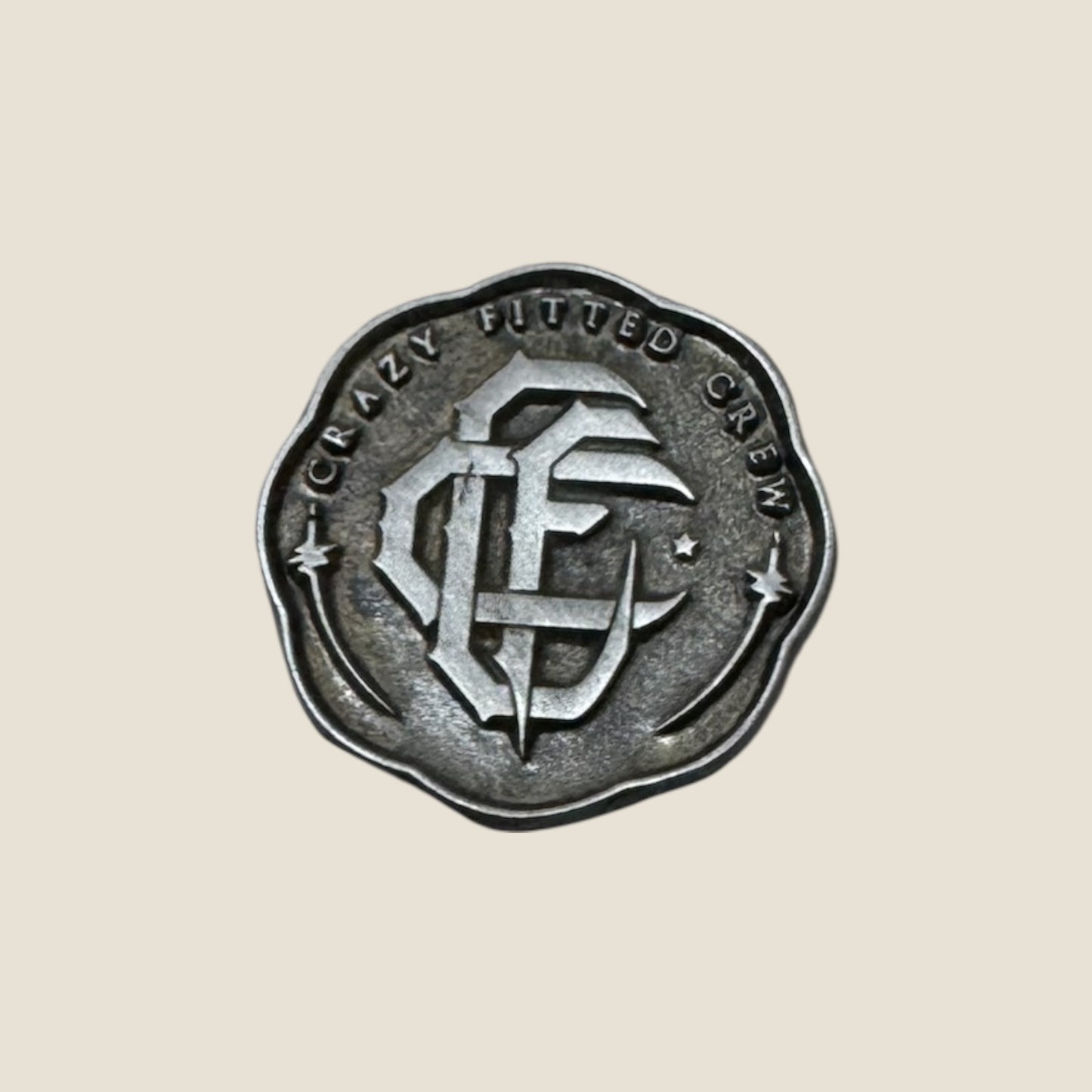 Pin Crazy Fitted Crew Plata Vieja