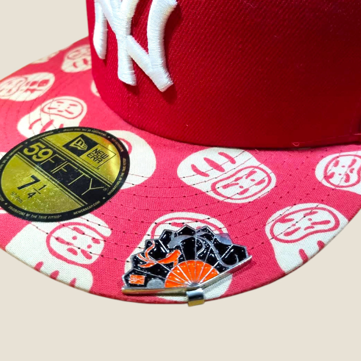 Visor Clip Abanico Peces Koi Negro