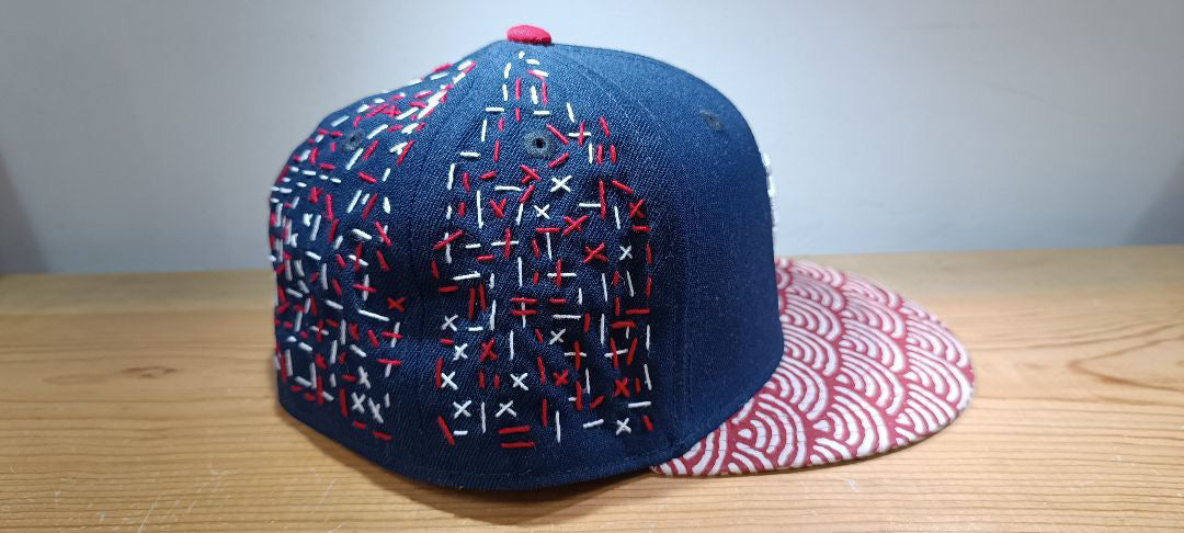 Gorra 59Fifty Los Angeles Dodgers Upside Logo Sashiko Custom