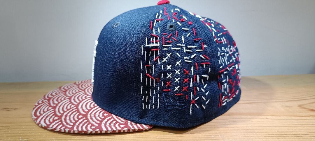 Gorra 59Fifty Los Angeles Dodgers Upside Logo Sashiko Custom
