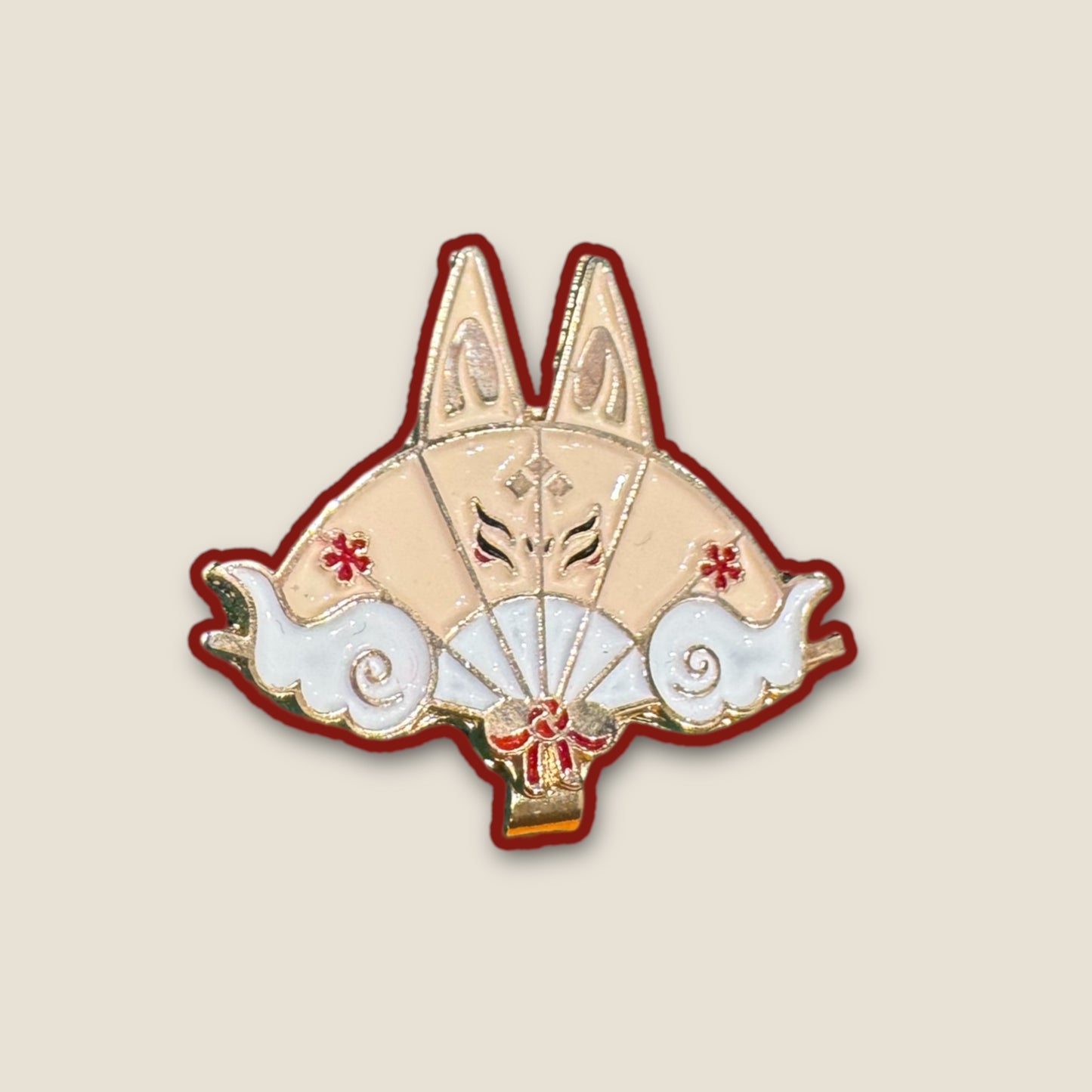 Visor Clip Abanico Kitsune