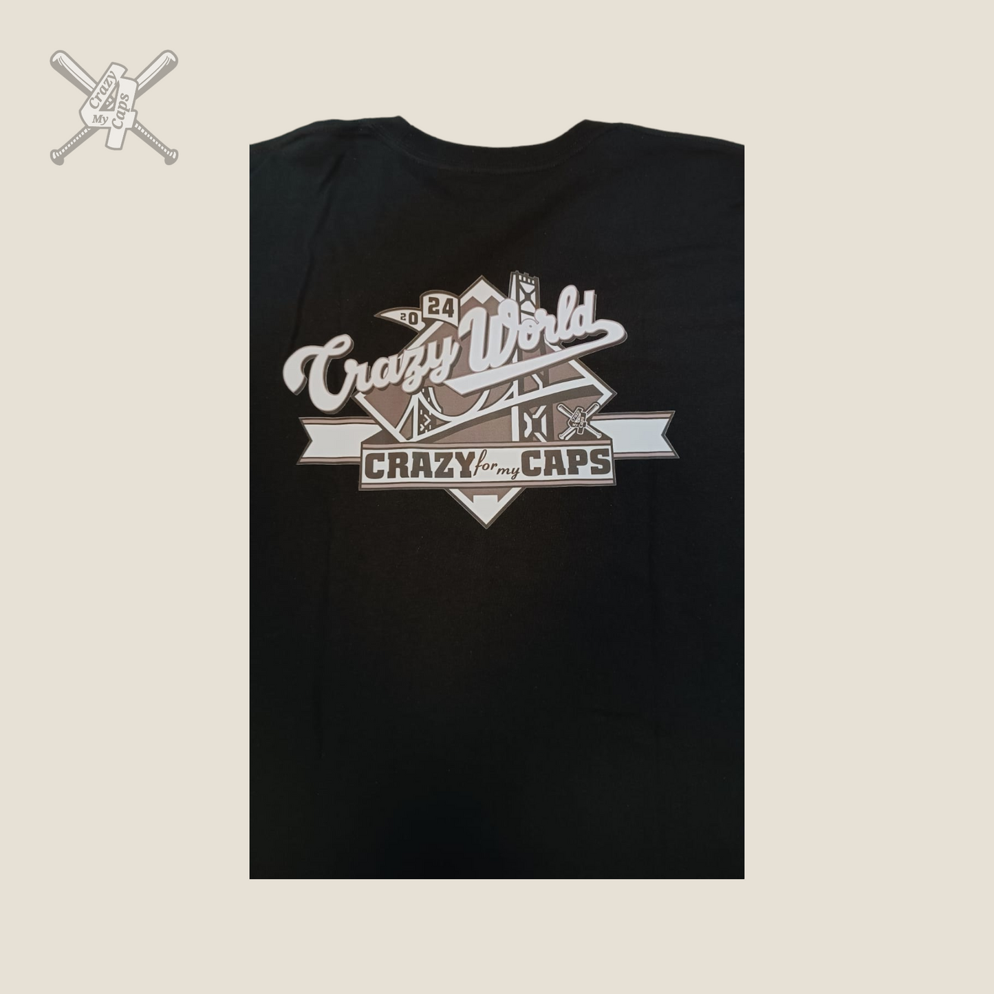 Playera Crazy World Bahía Battle Black