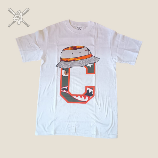 Playera Crazy Shark Blanca